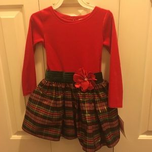 Youngland girls Christmas dress 4t